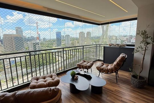 Varanda de apartamento para alugar com 1 quarto, 64m² em Cidade Monções, São Paulo