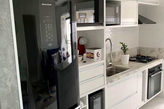 Cozinha de apartamento para alugar com 2 quartos, 65m² em Palmeiras de São José, São José dos Campos