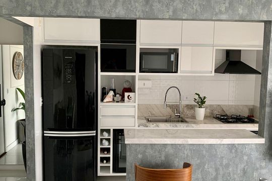 Cozinha de apartamento para alugar com 2 quartos, 65m² em Palmeiras de São José, São José dos Campos