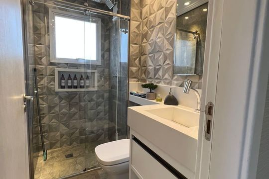 Banheiro de apartamento para alugar com 2 quartos, 65m² em Palmeiras de São José, São José dos Campos