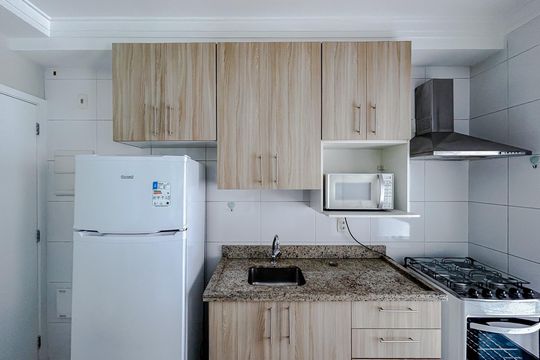 Cozinha - Armários de apartamento para alugar com 1 quarto, 45m² em Vila Gomes Cardim, São Paulo