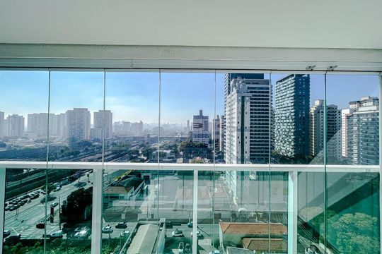Vista da Suíte de apartamento para alugar com 1 quarto, 45m² em Vila Gomes Cardim, São Paulo