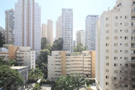 Vista da Varanda Gourmet de apartamento para alugar com 3 quartos, 117m² em Vila Andrade, São Paulo