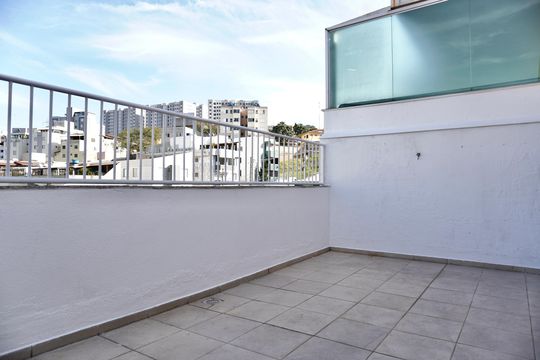 Área da Cobertura e Área de Serviço  de apartamento à venda com 2 quartos, 120m² em Jardim America, Belo Horizonte