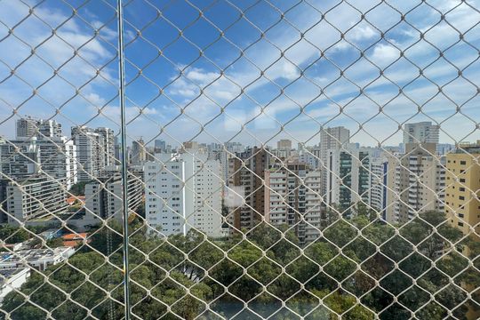 Vista da Sacada de apartamento à venda com 4 quartos, 229m² em Cidade Monções, São Paulo