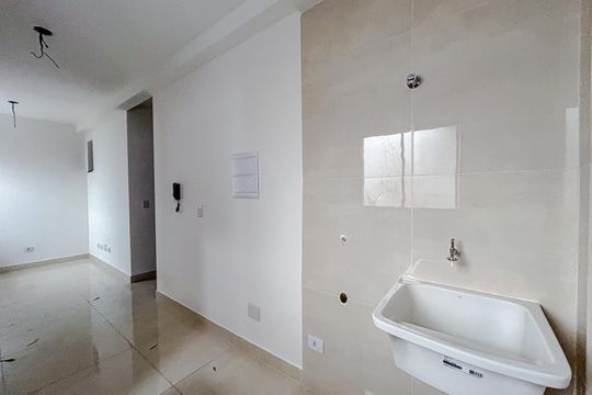 Cozinha e Área de Serviço de apartamento para alugar com 1 quarto, 44m² em Vila Carrão, São Paulo