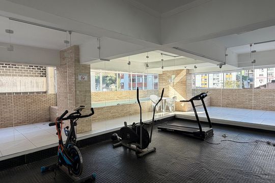 Área comum - Academia de apartamento para alugar com 2 quartos, 58m² em Garagem, Santos