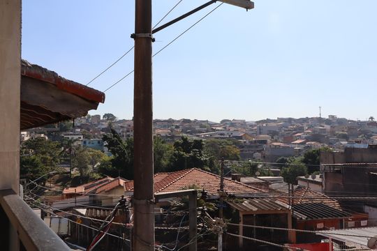 Vista da Varanda da Sala/Cozinha de apartamento para alugar com 2 quartos, 52m² em Jardim Caguassu, São Paulo