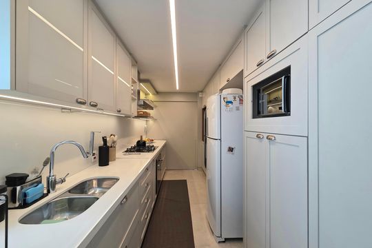 Cozinha de apartamento para alugar com 3 quartos, 150m² em Vila Nova Conceição, São Paulo
