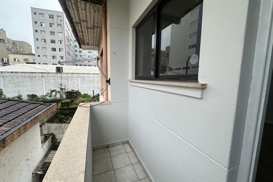 Varanda da Sala de apartamento para alugar com 1 quarto, 42m² em Centro, São Vicente
