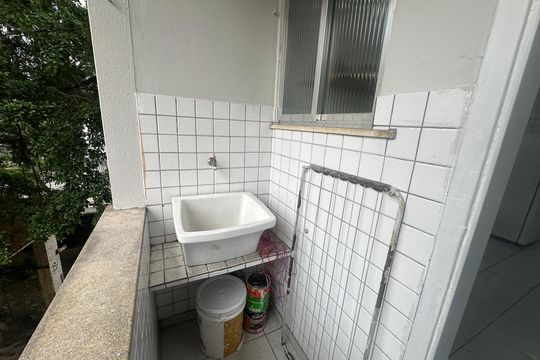 Área de serviço de apartamento para alugar com 1 quarto, 42m² em Centro, São Vicente