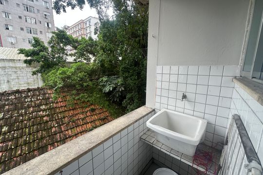 Área de serviço de apartamento para alugar com 1 quarto, 42m² em Centro, São Vicente