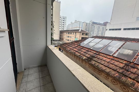 Varanda  de apartamento para alugar com 1 quarto, 42m² em Centro, São Vicente