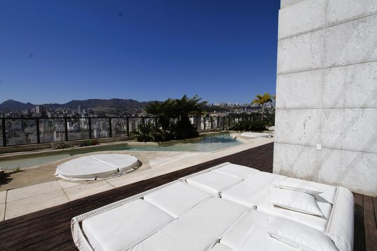 Área comum - Piscina de apartamento para alugar com 4 quartos, 156m² em Luxemburgo, Belo Horizonte