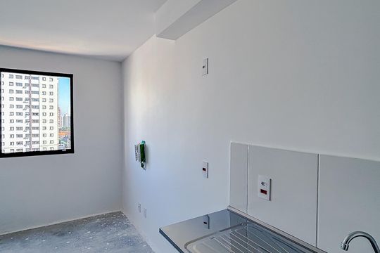 Cozinha de kitnet/studio à venda com 1 quarto, 16m² em Tatuapé, São Paulo