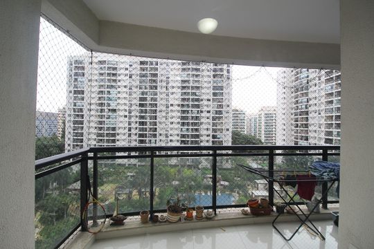 Sala - Varanda de apartamento para alugar com 2 quartos, 59m² em Barra Olímpica, Rio de Janeiro