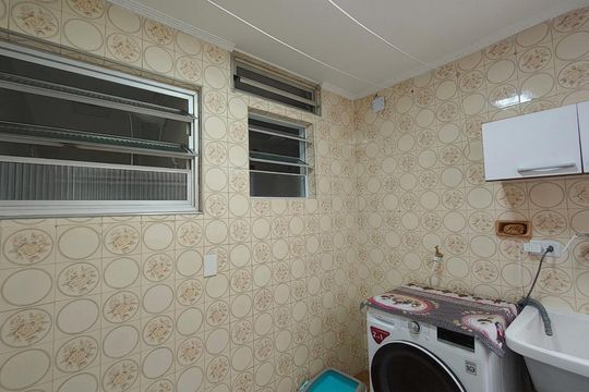 Área de serviço de apartamento à venda com 2 quartos, 77m² em Oswaldo Cruz, São Caetano do Sul