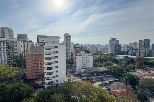 Vista de apartamento à venda com 4 quartos, 165m² em Brooklin, São Paulo