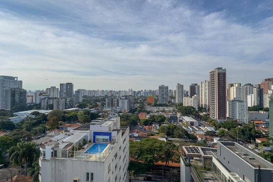Vista da Suíte de apartamento à venda com 4 quartos, 165m² em Brooklin, São Paulo
