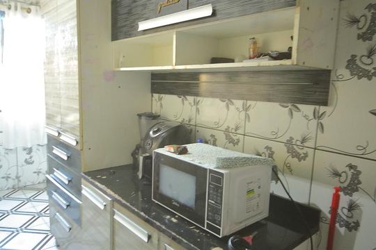 Cozinha  de apartamento à venda com 2 quartos, 57m² em Alves Dias, São Bernardo do Campo