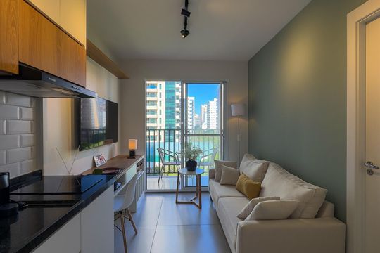 Apartamento para alugar com 1 quarto, 27m² em Campo Belo, São Paulo