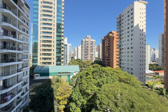 Vista da Sacada de apartamento para alugar com 1 quarto, 27m² em Campo Belo, São Paulo
