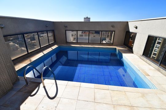 Área comum - Piscina de apartamento para alugar com 1 quarto, 55m² em Cambuí, Campinas