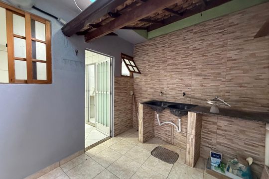 Área de serviço de casa para alugar com 1 quarto, 50m² em Curicica, Rio de Janeiro