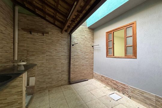 Área de serviço de casa para alugar com 1 quarto, 50m² em Curicica, Rio de Janeiro