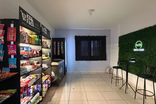 Área comum - Mini mercado de apartamento para alugar com 1 quarto, 54m² em Macuco, Santos