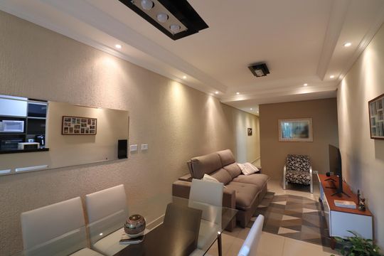 Sala  de apartamento à venda com 3 quartos, 81m² em Vila Euro, São Bernardo do Campo