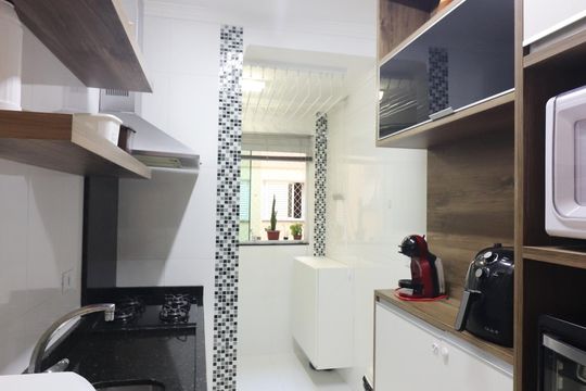 Cozinha  de apartamento à venda com 3 quartos, 81m² em Vila Euro, São Bernardo do Campo