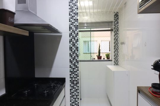 Cozinha  de apartamento à venda com 3 quartos, 81m² em Vila Euro, São Bernardo do Campo