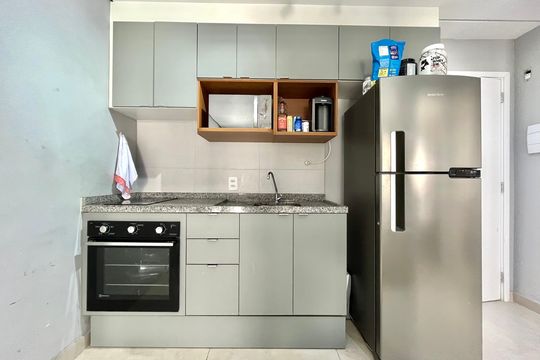 Cozinha de apartamento para alugar com 1 quarto, 29m² em Vila Santa Catarina, São Paulo