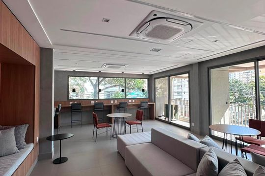 Área externa de apartamento para alugar com 1 quarto, 24m² em Vila Olímpia, São Paulo