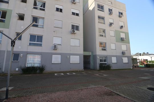 Fachada do bloco de apartamento à venda com 2 quartos, 50m² em Estância Velha, Canoas