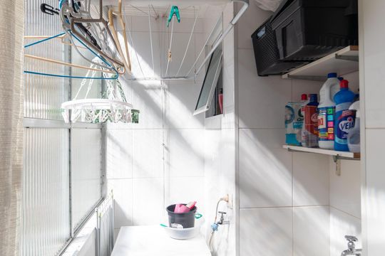 Área de Serviço de apartamento à venda com 2 quartos, 56m² em Conjunto Residencial Parque Bandeirantes, Campinas