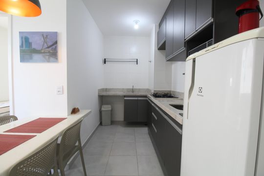 Cozinha de apartamento para alugar com 2 quartos, 35m² em Jardim Mirante, São Paulo