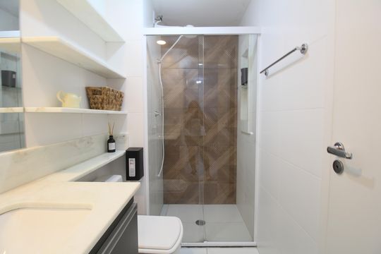 Banheiro de apartamento para alugar com 2 quartos, 35m² em Jardim Mirante, São Paulo