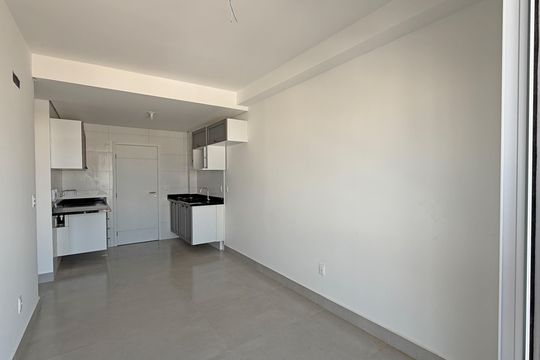 Sala de apartamento para alugar com 1 quarto, 38m² em Macuco, Santos