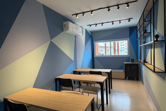 Área comum de apartamento para alugar com 1 quarto, 38m² em Macuco, Santos