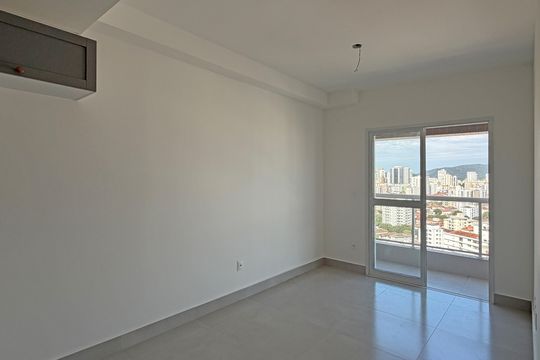 Sala de apartamento para alugar com 1 quarto, 38m² em Macuco, Santos
