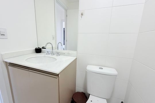 Banheiro de apartamento para alugar com 2 quartos, 59m² em Brooklin, São Paulo