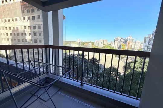 Varanda  de apartamento para alugar com 2 quartos, 59m² em Brooklin, São Paulo