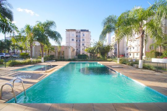 Área comum - Piscina de apartamento para alugar com 3 quartos, 93m² em Santos Dumont, São Leopoldo