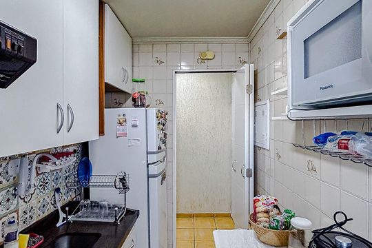 Cozinha de apartamento à venda com 2 quartos, 55m² em Vila Carrão, São Paulo