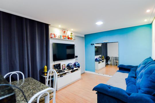 Sala de apartamento para alugar com 2 quartos, 45m² em Jardim Ansalca, Guarulhos