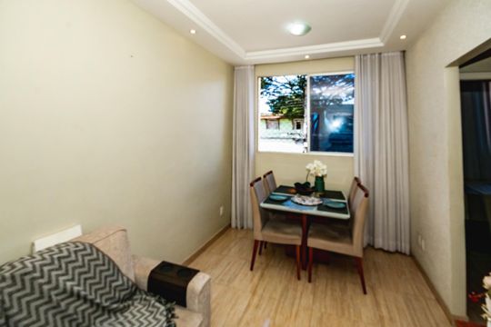 Sala de apartamento à venda com 2 quartos, 55m² em Glória, Belo Horizonte