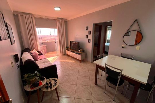 Sala de apartamento para alugar com 2 quartos, 60m² em Setor Sul Jamil Miguel 1A Etapa, Anápolis