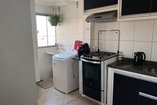 Cozinha de apartamento para alugar com 2 quartos, 60m² em Setor Sul Jamil Miguel 1A Etapa, Anápolis